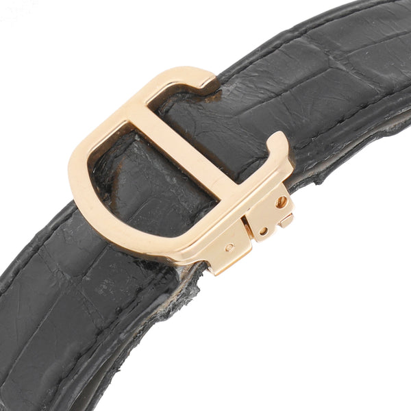 Reloj Cartier para caballero modelo Ballon Bleu caja y broche en oro rosa 18 kilates.