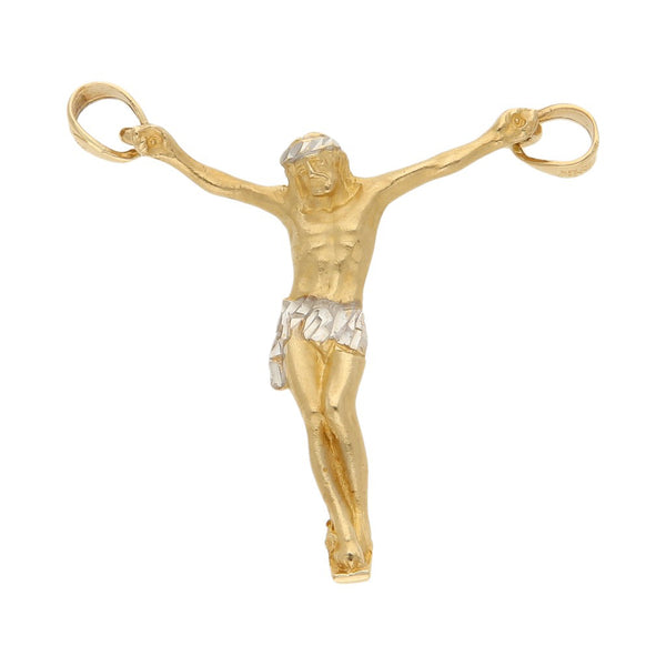 Cristo diseño especial en oro amarillo 14 kilates.