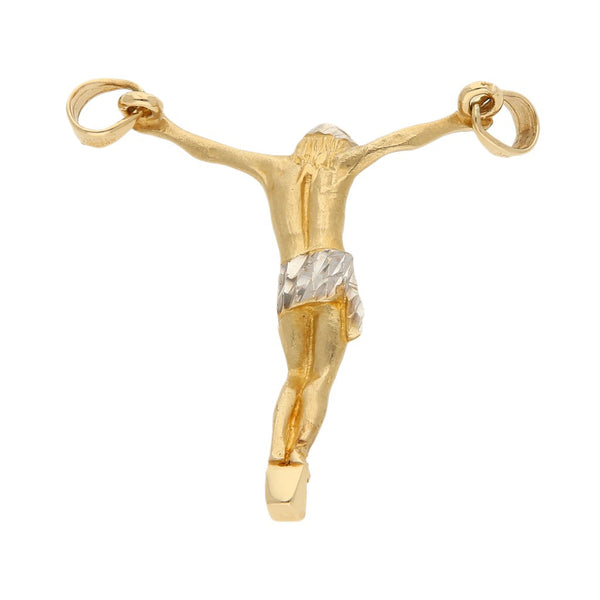 Cristo diseño especial en oro amarillo 14 kilates.