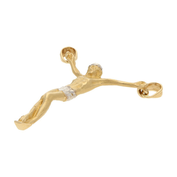 Cristo diseño especial en oro amarillo 14 kilates.