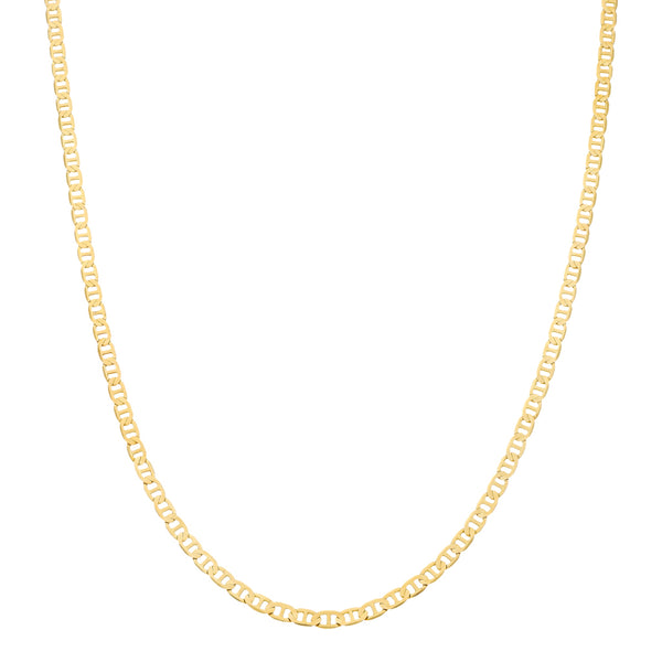 Collar eslabón nudo marino en oro amarillo 14 kilates.