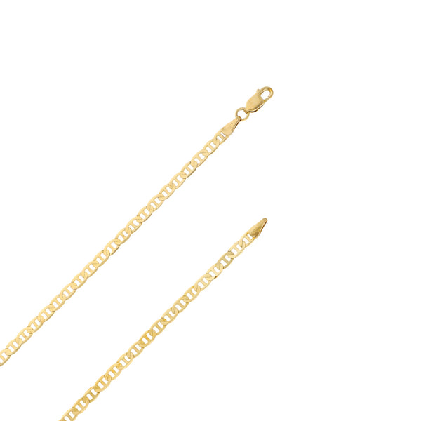 Collar eslabón nudo marino en oro amarillo 14 kilates.