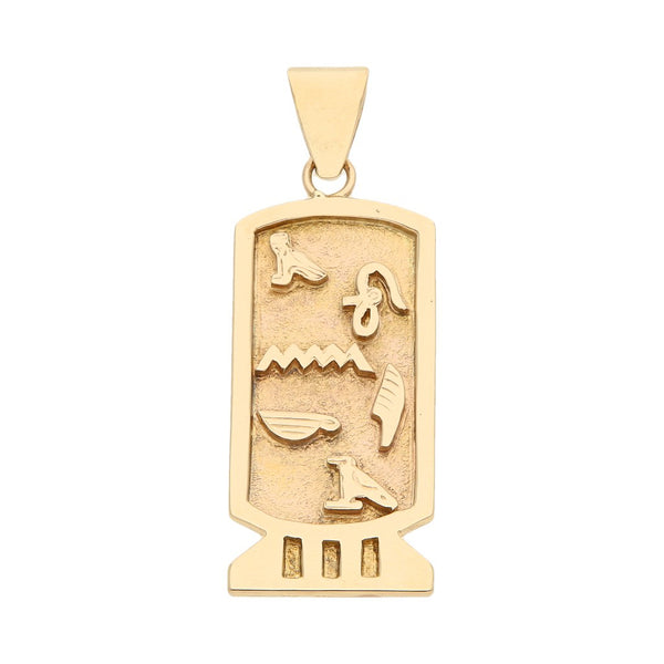 Dije diseño especial motivo figuras diferentes en oro amarillo 14 kilates.