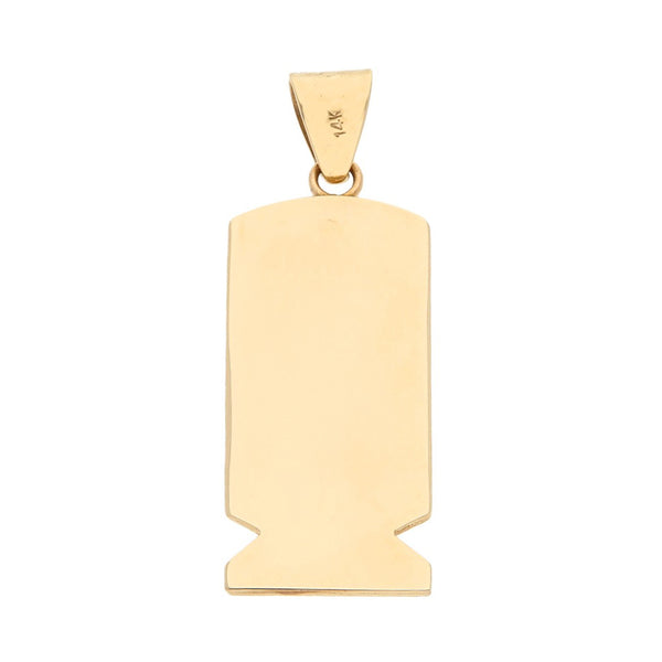 Dije diseño especial motivo figuras diferentes en oro amarillo 14 kilates.