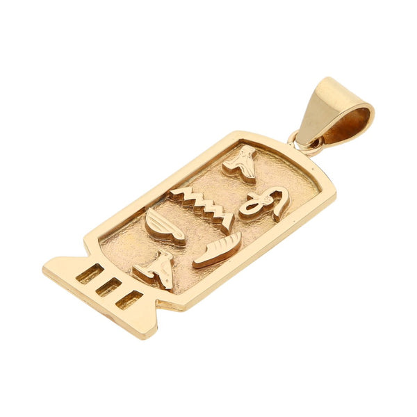 Dije diseño especial motivo figuras diferentes en oro amarillo 14 kilates.