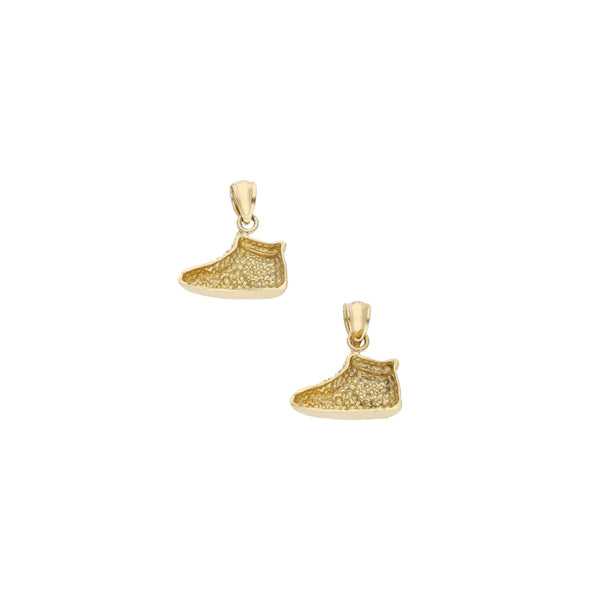 Dos dijes diseño especial motivo tenis en oro amarillo 14 kilates.