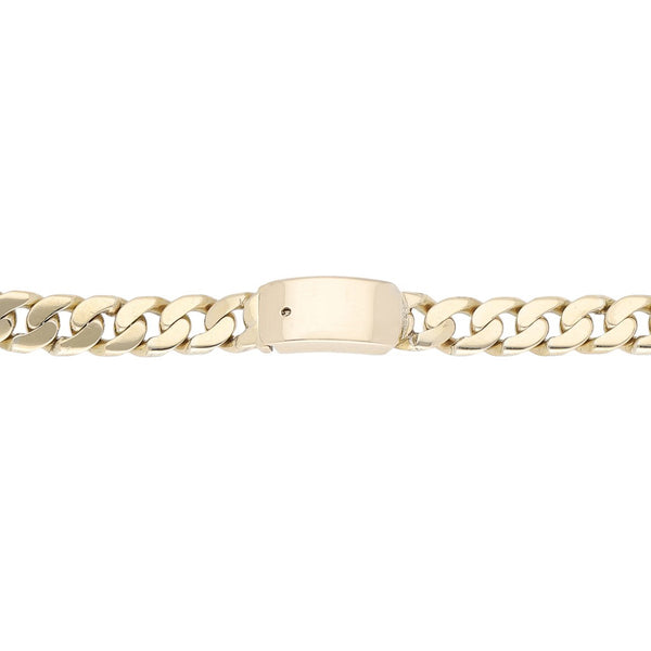 Pulsera eslabón barbado en oro amarillo 14 kilates.