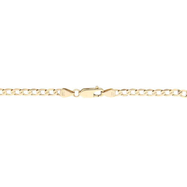 Pulsera eslabón encontrado en oro amarillo 14 kilates.