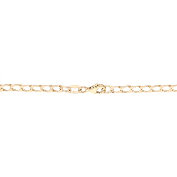 Pulsera eslabón encontrado en oro rosa 14 kilates.