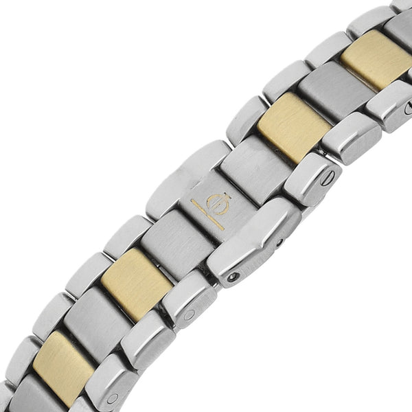 Reloj Baume & Mercier para dama modelo Riviera bisel en oro amarillo 18 kilates.