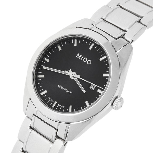 Reloj Mido para dama en acero inoxidable.