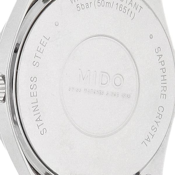 Reloj Mido para dama en acero inoxidable.