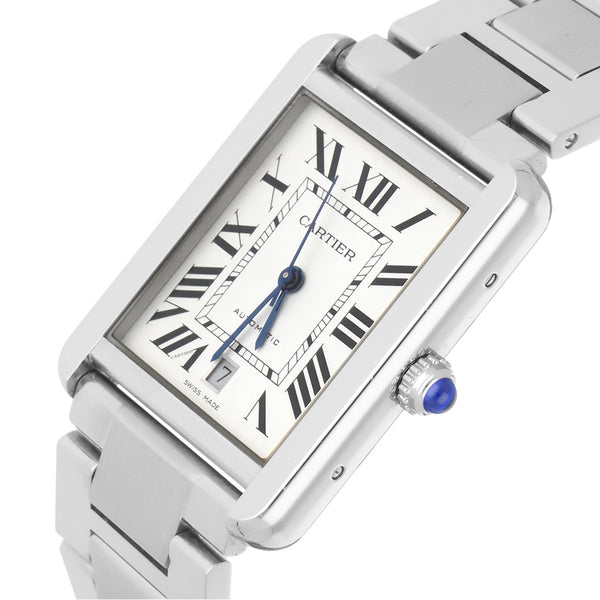 Reloj Cartier para caballero modelo Tank Solo.