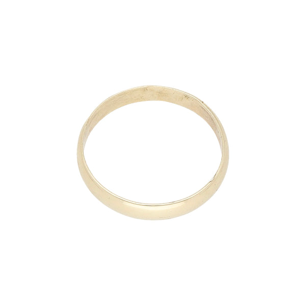 Argolla lisa en oro amarillo 14 kilates.