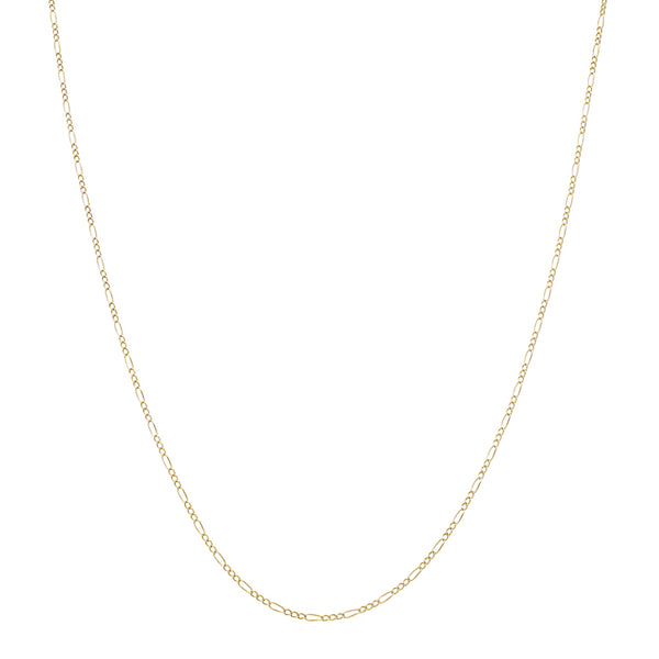 Collar de tres eslabones por uno en oro amarillo 14 kilates.