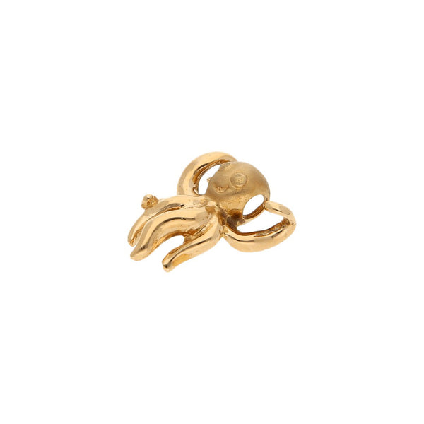 Dije diseño especial motivo pulpo en oro amarillo 14 kilates.