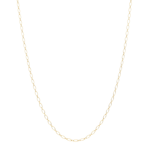 Collar eslabón cruzado firma Tiffany & Co. en oro amarillo 18 kilates.