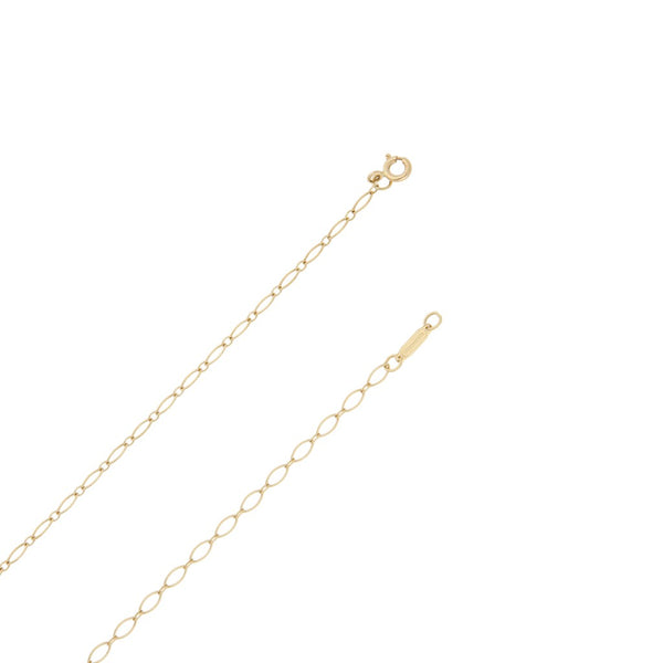 Collar eslabón cruzado firma Tiffany & Co. en oro amarillo 18 kilates.