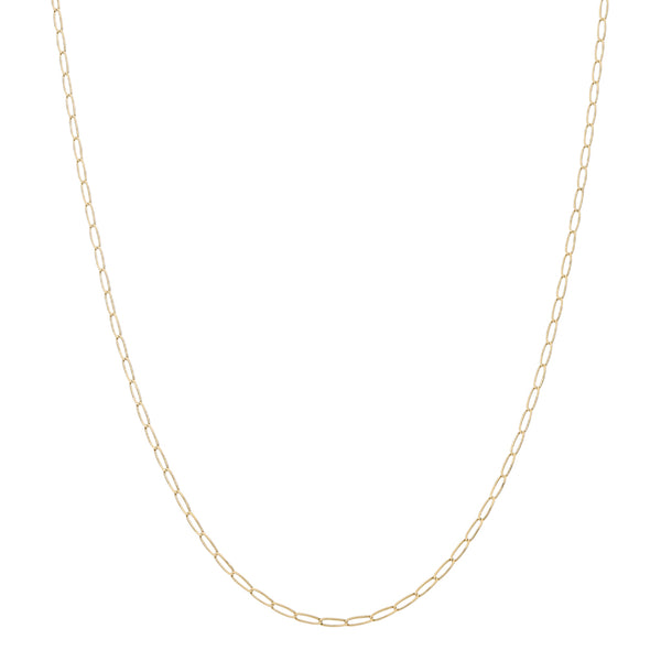Collar eslabón encontrado en oro amarillo 14 kilates.