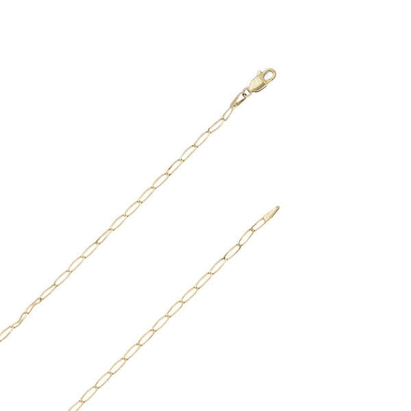 Collar eslabón encontrado en oro amarillo 14 kilates.