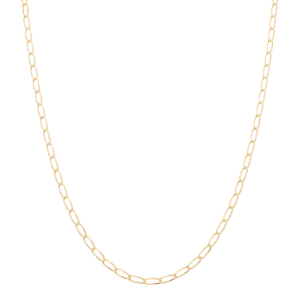Collar eslabón encontrado en oro amarillo 14 kilates.
