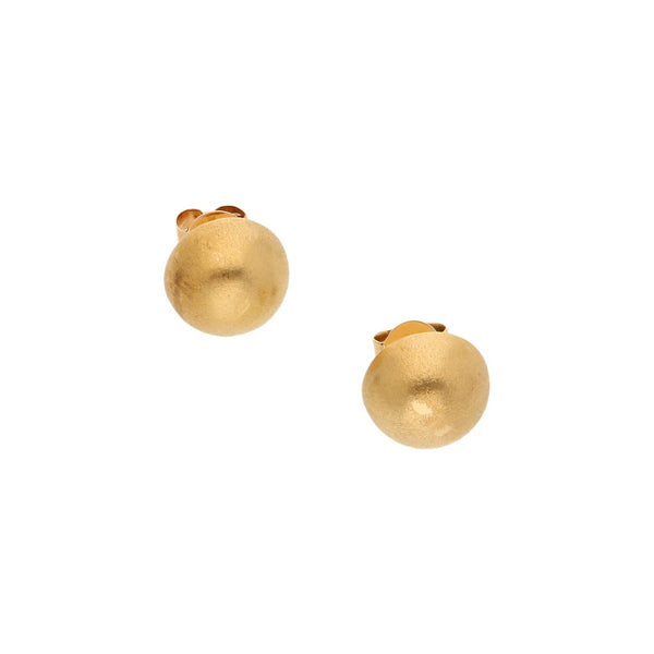 Broqueles lisos en oro amarillo 18 kilates.