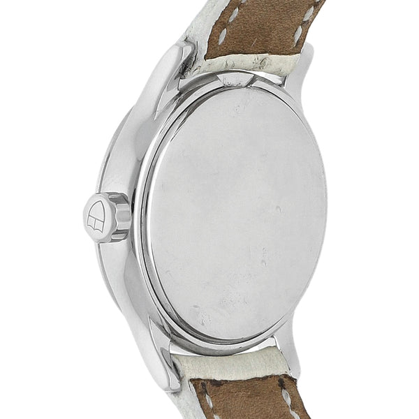 Reloj Tudor para dama caja en acero correa piel.