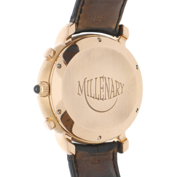Reloj Audemars Piguet para caballero modelo Millenary caja y broche en oro rosa 18 kilates.