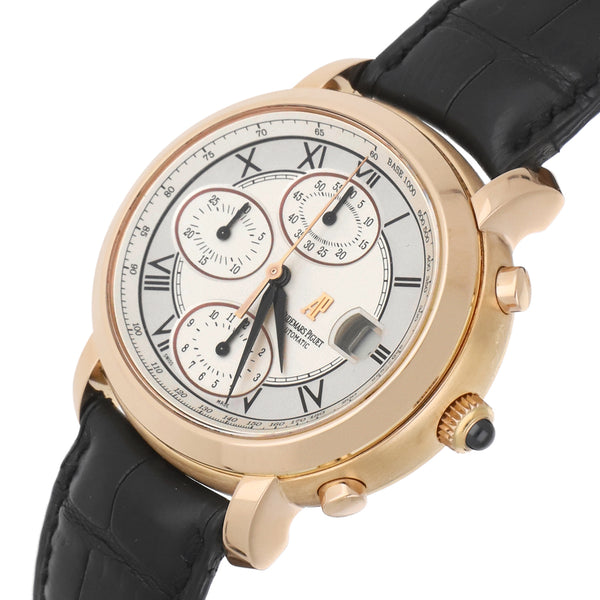 Reloj Audemars Piguet para caballero modelo Millenary caja y broche en oro rosa 18 kilates.