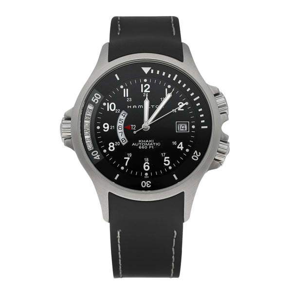 Reloj Hamilton para caballero modelo Khaki Navy GMT.