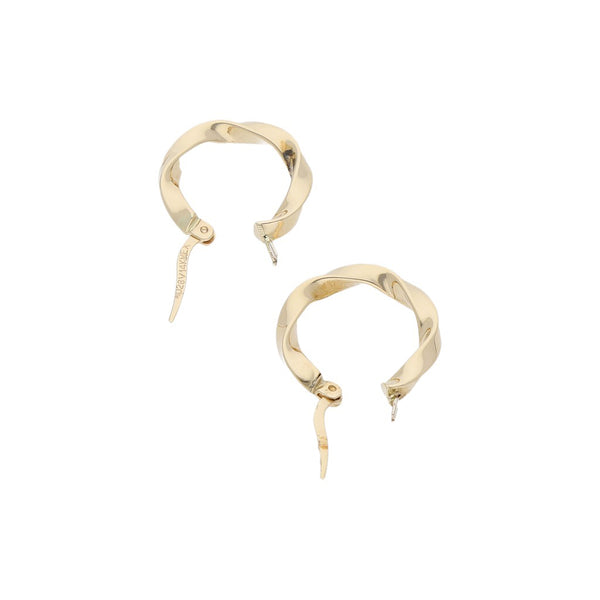 Arracadas torzal oro amarillo 14 kilates.