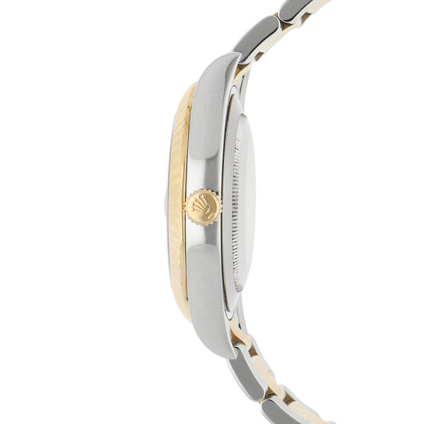 Reloj Rolex para caballero modelo Oyster Perpetual DateJust vistas oro amarillo 18 kilates.