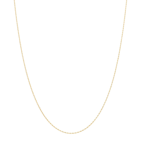 Collar eslabón torzal en oro amarillo 14 kilates.