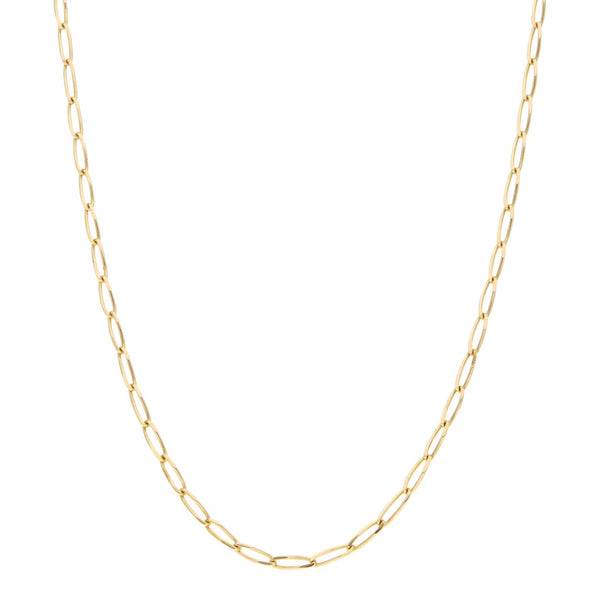 Collar eslabón encontrado en oro amarillo 14 kilates.