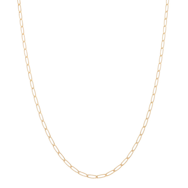 Collar eslabón encontrado en oro amarillo 14 kilates.