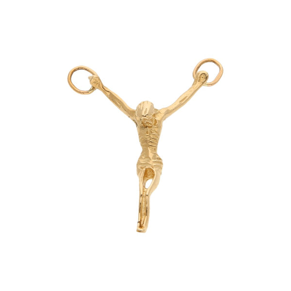 Cristo Diseño especial en oro amarillo 14 kilates.