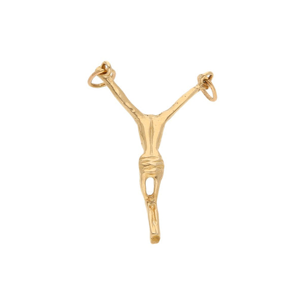 Cristo Diseño especial en oro amarillo 14 kilates.