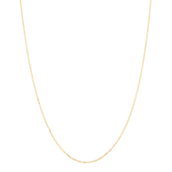 Collar eslabón nudo marino en oro amarillo 14 kilates.