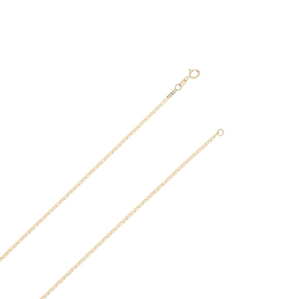 Collar eslabón nudo marino en oro amarillo 14 kilates.