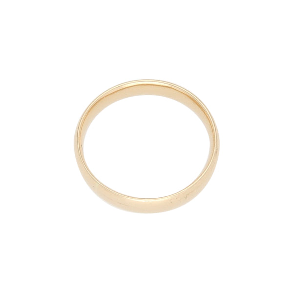 Argolla lisa en oro amarillo 14 kilates.