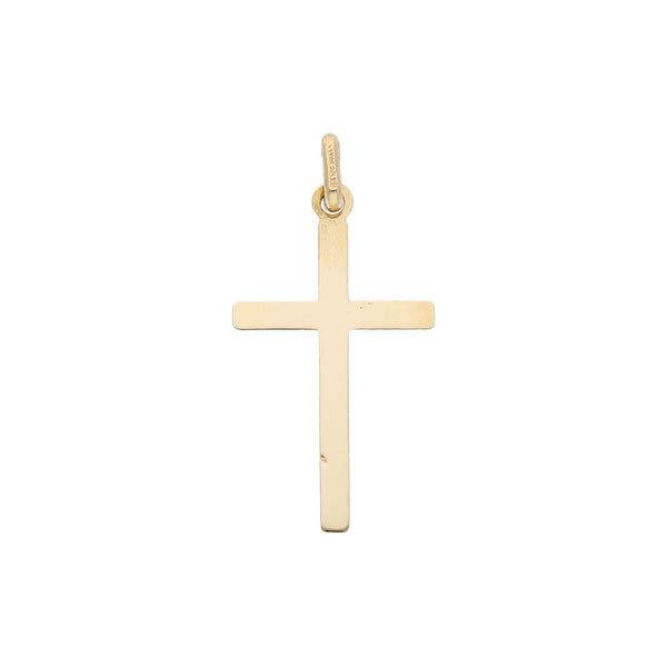 Cruz diseño especial en oro amarillo 14 kilates.
