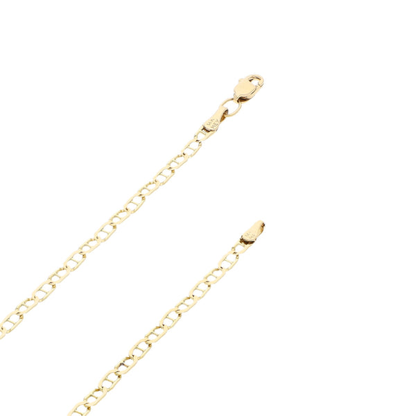 Collar eslabón nudo marino en oro amarillo 14 kilates.