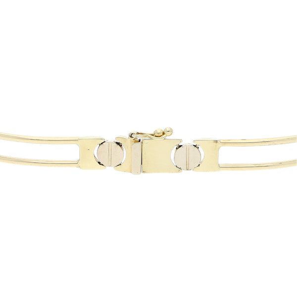 Pulsera eslabón articulado en oro amarillo 14 kilates.