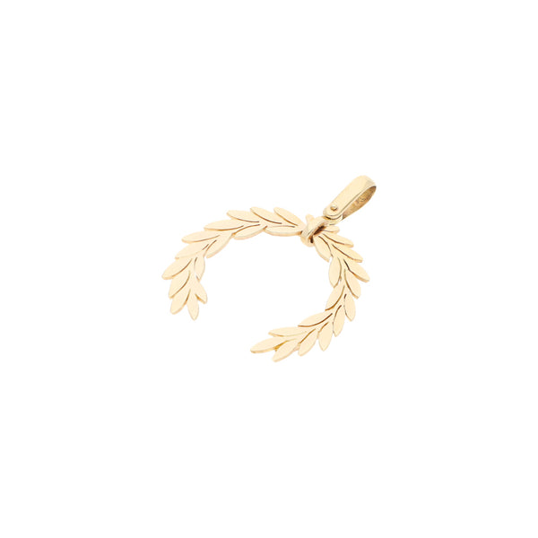 Dije diseño especial motivo guirnalda en oro amarillo 14 kilates.
