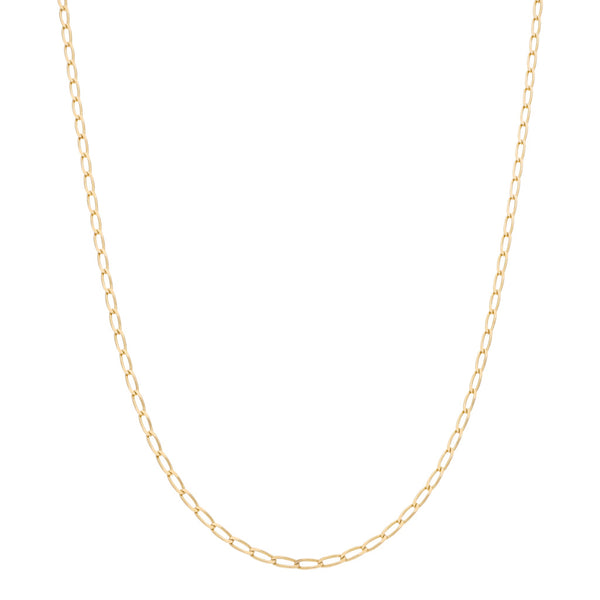 Collar eslabón encontrado en oro amarillo 14 kilates.