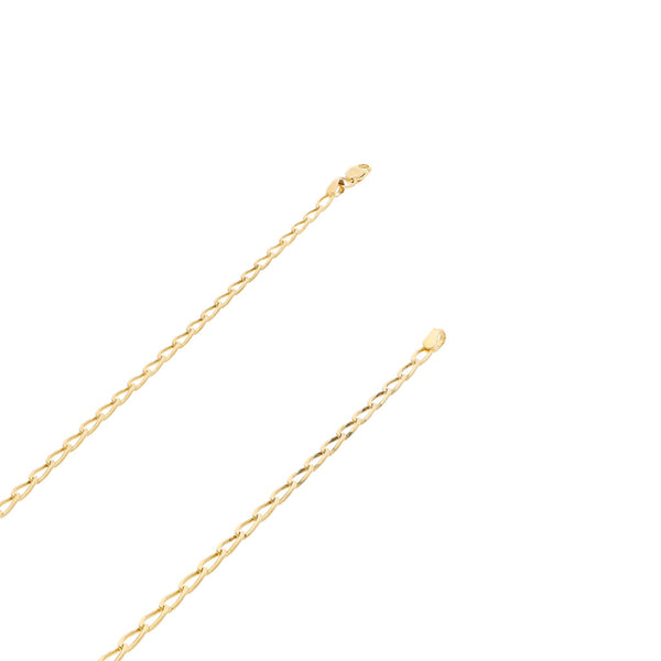 Collar eslabón encontrado en oro amarillo 14 kilates.
