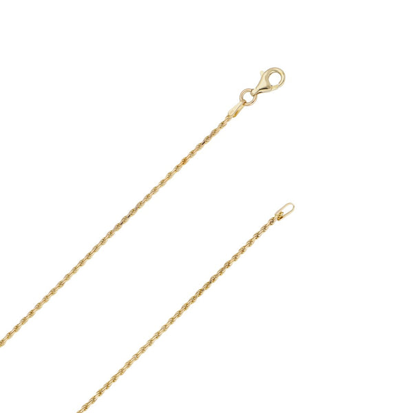 Collar eslabón torzal en oro amarillo 14 kilates.