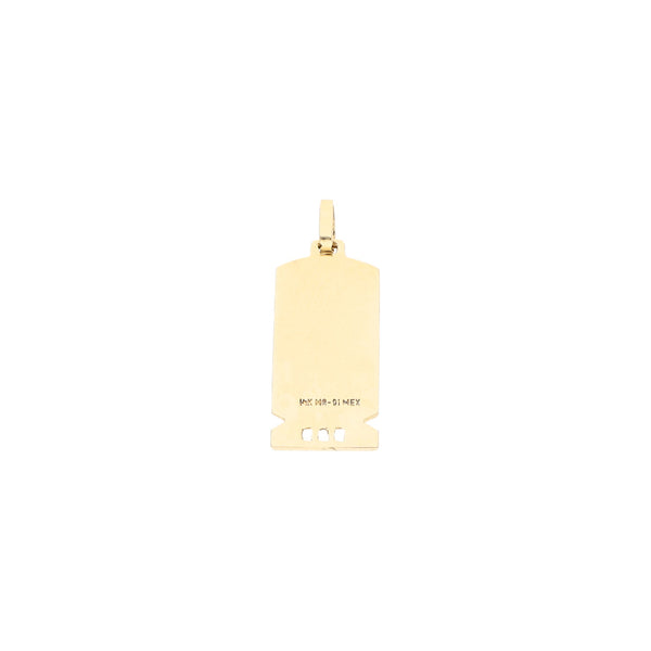 Dije diseño especial motivo figuras diferentes en oro amarillo 14 kilates.