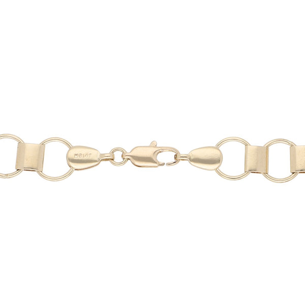 Pulsera eslabón articulado en oro amarillo 14 kilates.