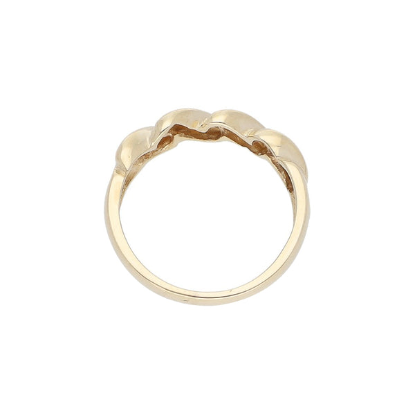 Anillo diseño especial en oro amarillo 14 kilates.